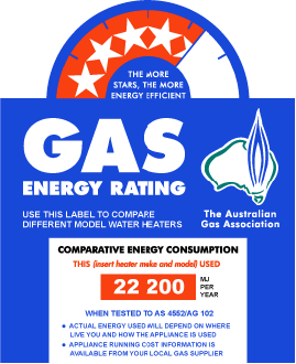 Step 9 - Gas Energy Rating Label